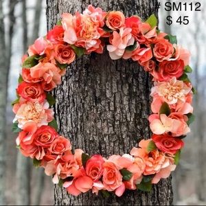 WREATH - SPRING AND SUMMER DESIGN ORANGE (#112)